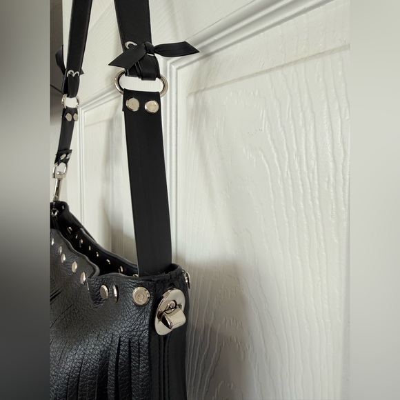 Coach 9407 Upcrafted Fringe Black Leather Legacy Slim Zip - Picture 6 of 16